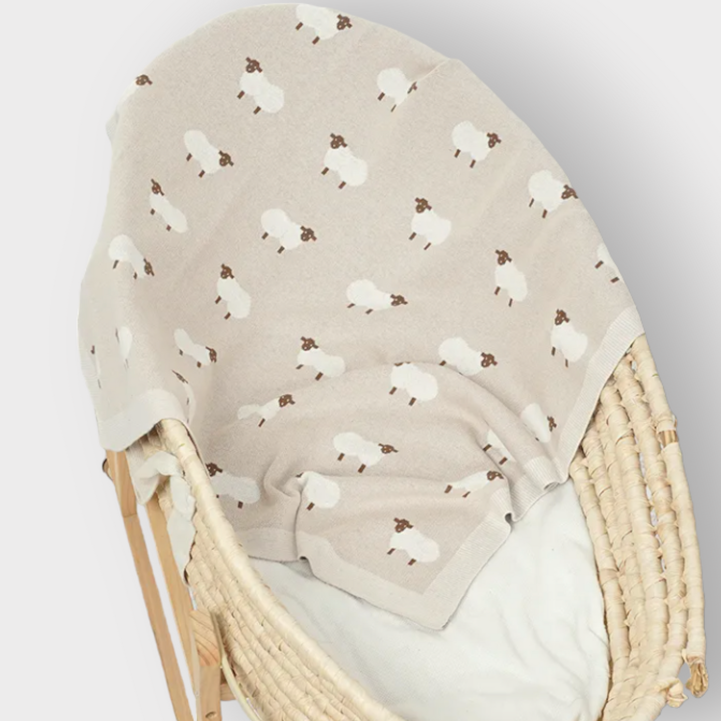 Cobija borrego Beige